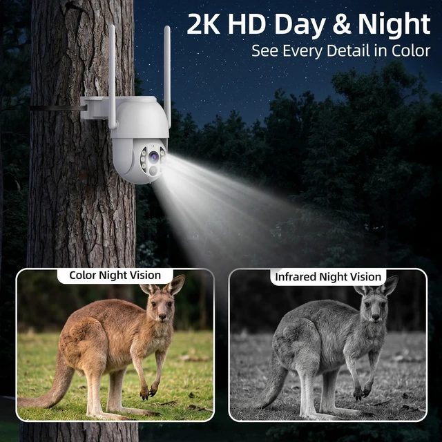 Alt view image 5 of 5 - JOOAN 2K Solar 4G LTE Security Camera for Remote Areas, No WiFi, No Power