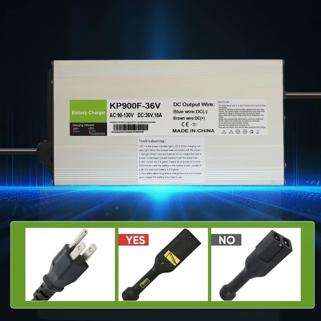 Alt view image 3 of 5 - aunstarwei 36 Volt 18AMP Golf Cart Battery Charger for EZGO TXT Golf Carts with D-Style Plug