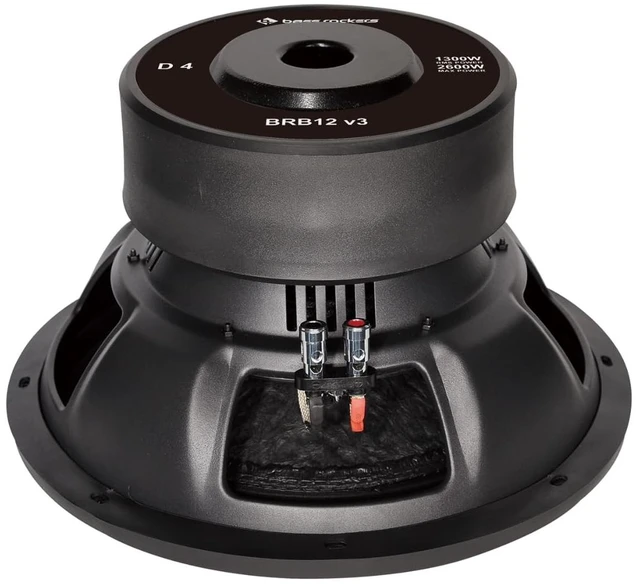 Alt view image 3 of 4 - Bass Rockers BRB12V3 D4 High Power Heavy Duty Subwoofer 12" Aluminum 2600W Peak