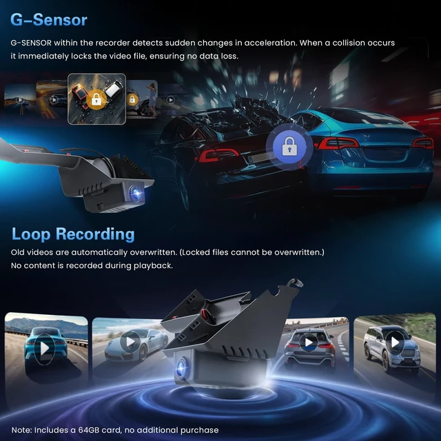 Alt view image 5 of 5 - 4K Front Dash Cam for Ford Bronco 2025-2026 & Bronco Rapor Dash Camera