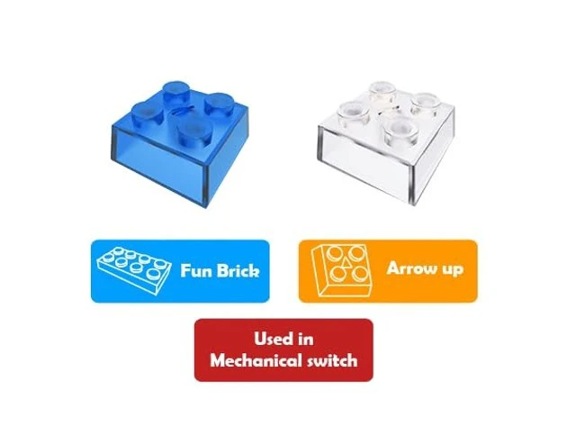 Alt view image 2 of 2 - iRocks C37 High-Profile Keycaps, Shine-Through, Cherry MX Switches, 20pcs