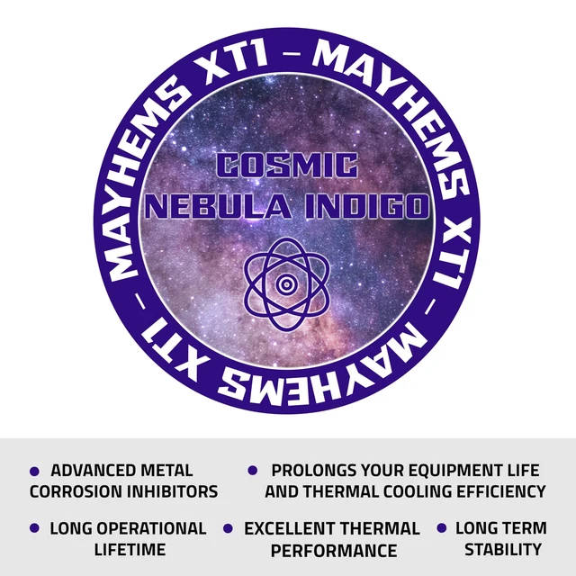 Alt view image 5 of 5 - Mayhems - XT1 Premixed PC Coolant - Computer Water Cooling Fluid - Liquid Cooling, Thermal Performance Series, 1 Litre, Cosmic Nebula Indigo