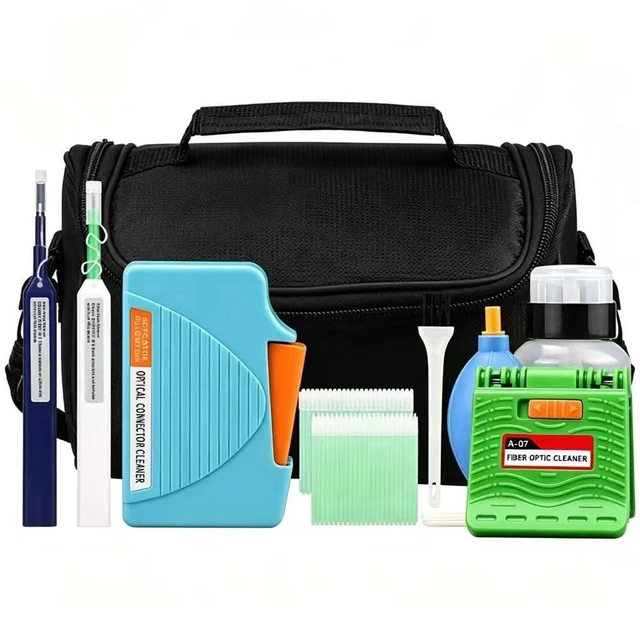 Main image of Yicizol Fiber Optic Cleaning Kit Optical Fiber Cleaner Tools with Fiber Cleaning Cassette for FC SC ST LC MU Connectors, 1.25mm/2.5mm Fiber Cleaner Pens, Cleaning Swabs Wipes (MK-200)