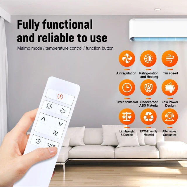 Alt view image 4 of 5 - New Replacement AC Remote Control for Black+Decker Portable Air Conditioner, Fit for BPACT05SM