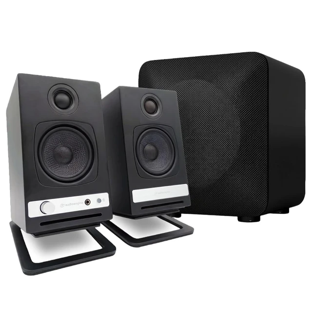 Alt view image 3 of 5 - Audioengine A2 HD (HD3) Wireless Computer Speakers Bluetooth Desktop