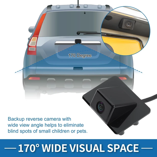 Alt view image 3 of 5 - HOPESPANNER Rear View Camera for Cadillac Escalade for Chevrolet Tahoe Suburban 1500 2500 for GMC Yukon XL 1500 2500 2009-2014 Park Assist Backup Reverse Camera Replace No.22913932/19211811