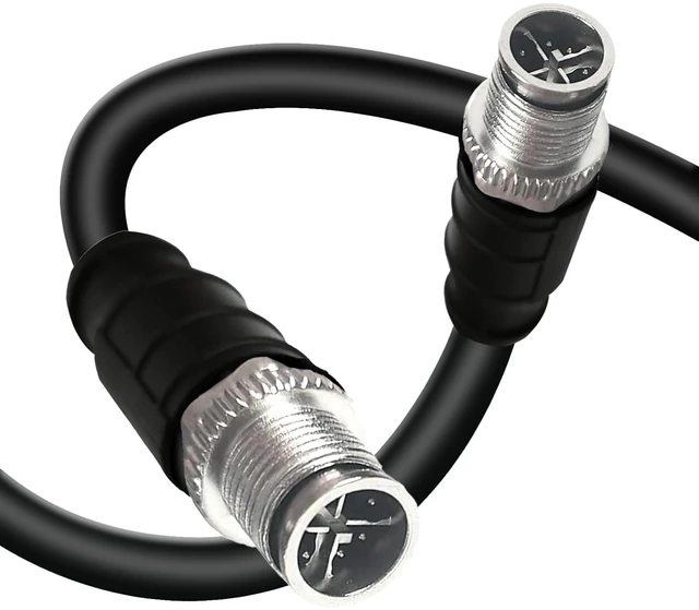 Main image of GEOAOBLE 26.2Ft M12 8 Pin X Code Male to 8 Pin X Code Male Industrial Ethernet Cable High Flexible Shielded CAT6A Ethernet Cable for Industrial Camera Automation Application 8M