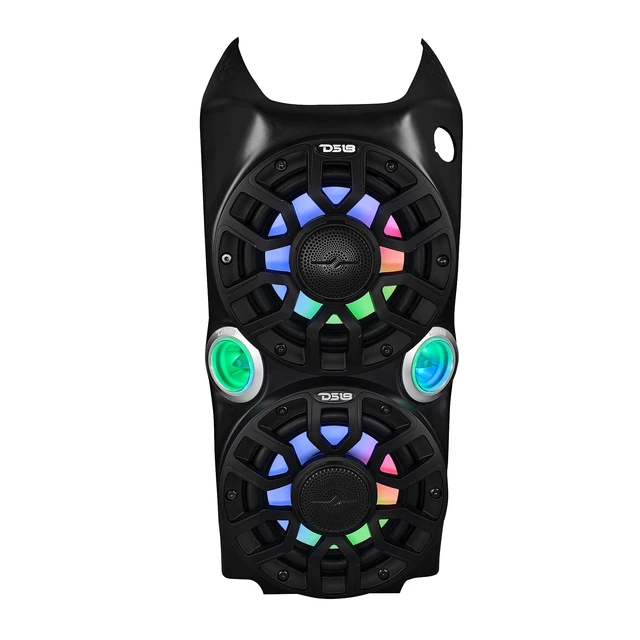 Alt view image 2 of 5 - DS18 SLG-WFCC66LD Polaris Slingshot Waterfall Center Console Speaker Pod Loaded, 2X 6.5 Water-Resistant Coaxial Speakers with 2X 2.3 Super Bullet Tweeters, Integrated Digital Chasing RGB LEDs