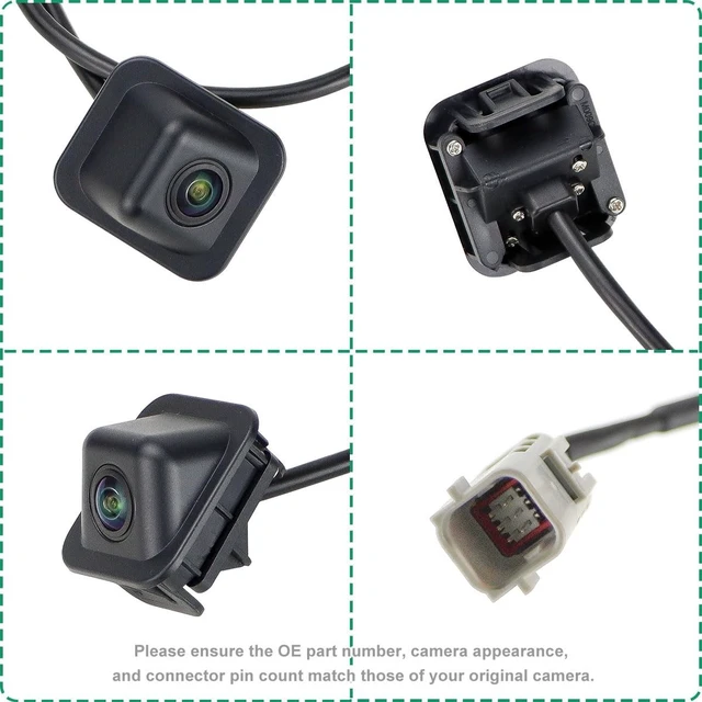 Alt view image 4 of 5 - 84122569 Rear Camera Replacement for Cadillac CTS Sedan w/o Surround View 2014-2016 & CTS Sedan w/o Surround View/Video Display Mirror 2017-2019, OE Backup Cam Replaces 23387830, 22881099 by GreenYi
