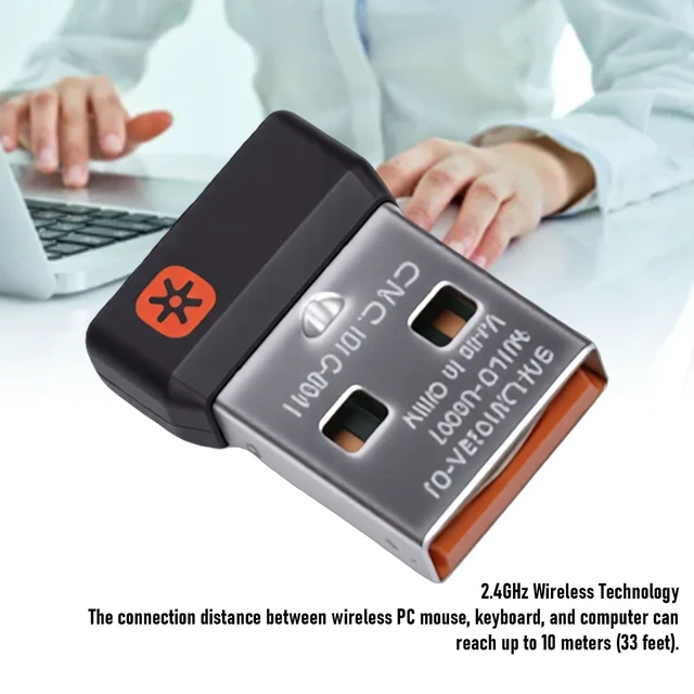 Alt view image 2 of 5 - Decumeby USB Dongle Receiver, 2.4 GHz Wireless USB Receiver for MK235 MK245 MK270 MK275 MK295 MK315 MK345 Keyboard Mouse, Plug and Play