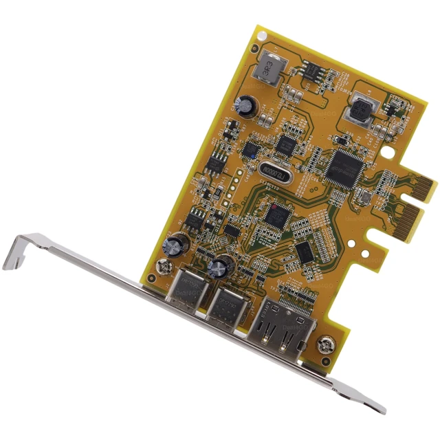 Alt view image 3 of 5 - Deal4GO 2X USB Type-C 1x DP PCIe Expansion Card 6G7FY UPD2018D0 Replacement for Dell OptiPlex 7050 3070 5050 3060 7060 Precision 3420 3620 Tower Desktop, Yellow