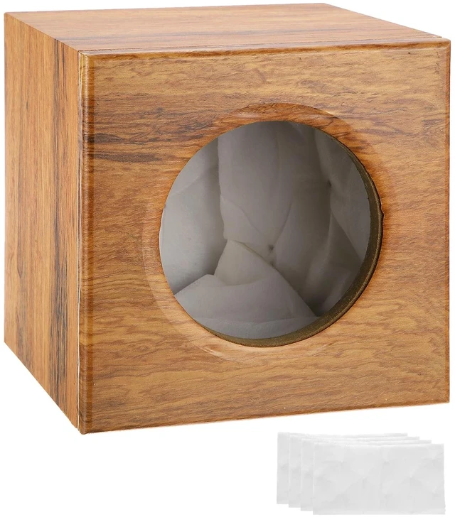 Main image of MECCANIXITY 5" Ported Wooden Speaker Enclosure, Single Vented, Striped Wood