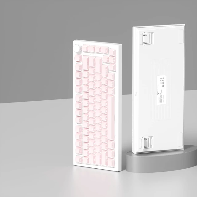 Alt view image 2 of 5 - Owpkeenthy PBT Cherry Profile Translucent Keycaps, Pink
