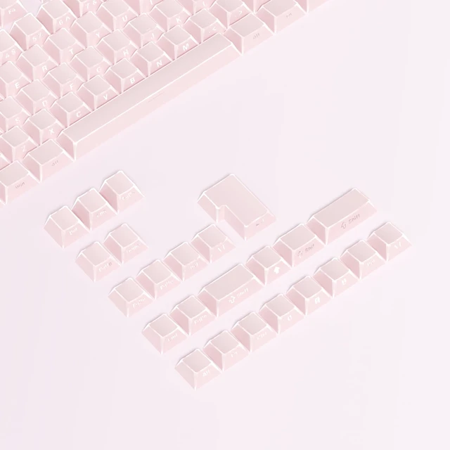 Alt view image 4 of 5 - Owpkeenthy PBT Cherry Profile Translucent Keycaps, Pink