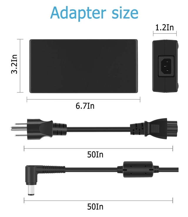 Alt view image 4 of 4 - 230W AC Charger Compatible with Acer Predator 15 G9-593 G9-593G 17 G5-793 G5-793G G9-793 G9-793G Predator Helios 500 PH517-51 PT715-51 Predator Triton 700 900