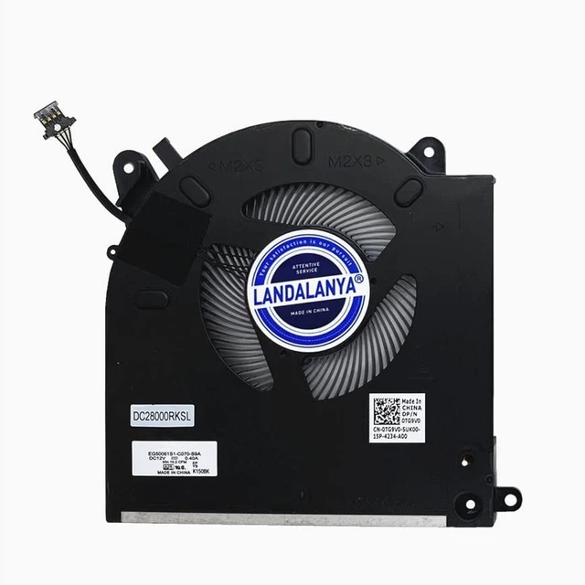 Alt view image 3 of 5 - Landalanya Replacement New CPU + GPU Cooling Fan for Dell Alienware M15 R3 M15 R4 AWM15-7272WHT-PUS AWM15R4-7689WHT-PUS 7818WHT ALWM15R3 Series 0D1X38 0TG9V0 EG50061S1-C070-S9A EG50061S1-C080-S9A F