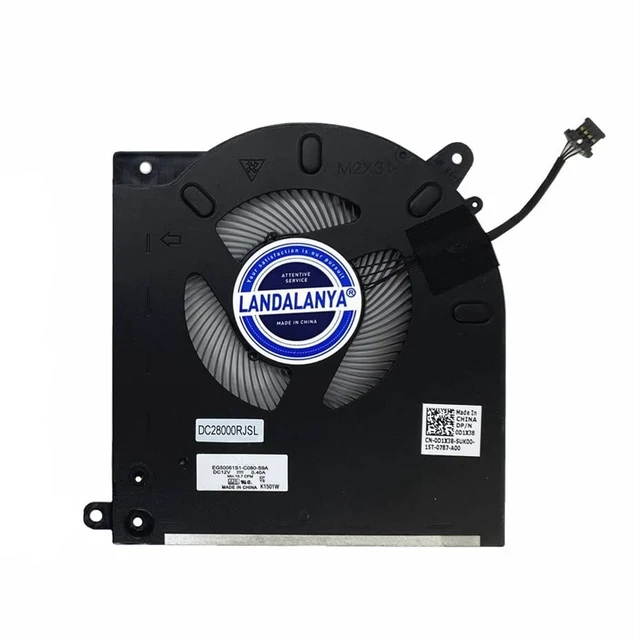 Alt view image 5 of 5 - Landalanya Replacement New CPU + GPU Cooling Fan for Dell Alienware M15 R3 M15 R4 AWM15-7272WHT-PUS AWM15R4-7689WHT-PUS 7818WHT ALWM15R3 Series 0D1X38 0TG9V0 EG50061S1-C070-S9A EG50061S1-C080-S9A F