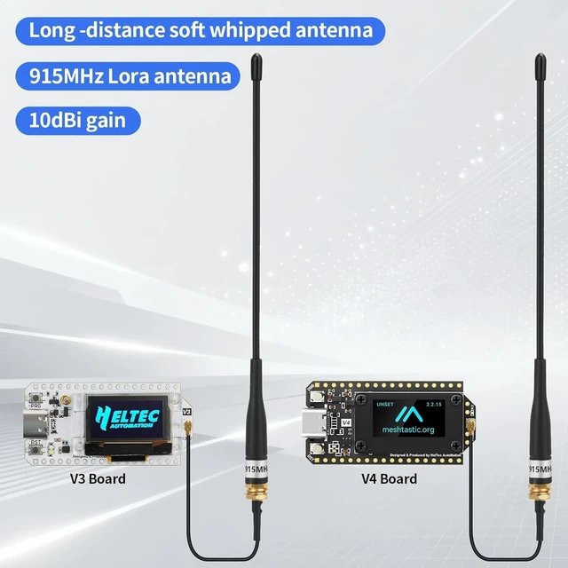 Alt view image 5 of 5 - Meshnology 2Pcs 915MHz LoRa Antenna 10dBi Gain for Meshtastic Long Range