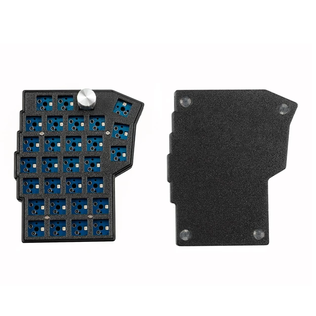 Alt view image 2 of 5 - YMDK BORNE Knob Corne46 Layout 58 Keys Ergonomic Wired Hot-swap Split MX Mechanical Keyboard South RGB QMK Vial Programmable