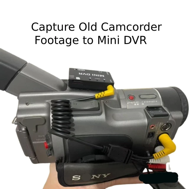 Alt view image 4 of 4 - MINI DVR Recording Cable, 3.5mm to 3 RCA Coiled AV Cord, 4-Pole TRRS Video + Stereo Audio, Tested for Mini DVR, Fits DV Camcorders with 3-Color RCA Output, Retro Y2K Plug & Play