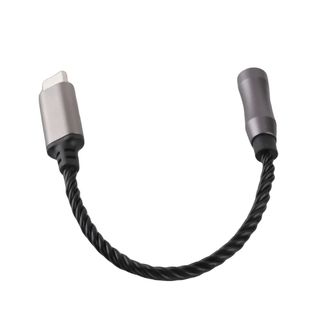 Alt view image 4 of 5 - Cuifati Type C to 3.5mm Headphone Amplifier Adapter, High Performance Chip, Can Be Connected to Your for Android Phone Via USBc. Connect Your Pc, Laptop Directly or Via a USB Adapter(Black)