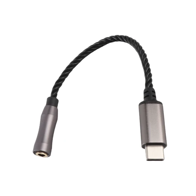 Alt view image 3 of 5 - Cuifati Type C to 3.5mm Headphone Amplifier Adapter, High Performance Chip, Can Be Connected to Your for Android Phone Via USBc. Connect Your Pc, Laptop Directly or Via a USB Adapter(Black)
