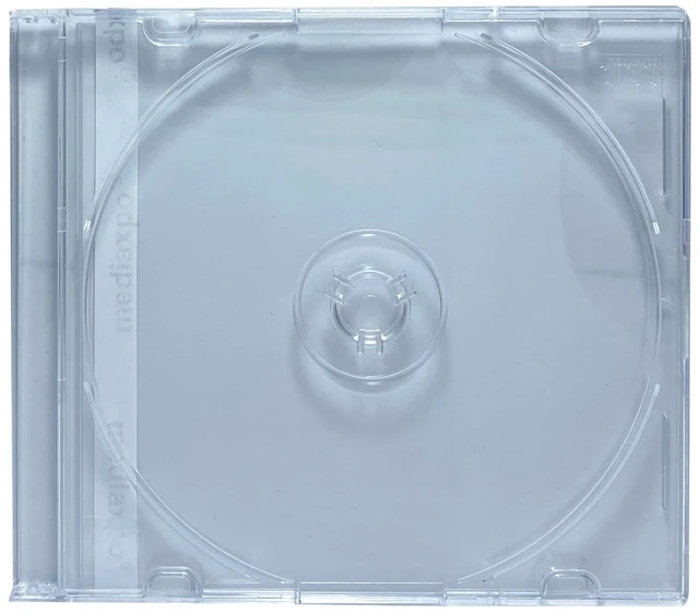 Alt view image 3 of 5 - mediaxpo Premium Slim Super Clear Jewel Cases - Protect and Showcase Your CDs - Slim CD Case for Space-Saving Storage (Pack of 50)