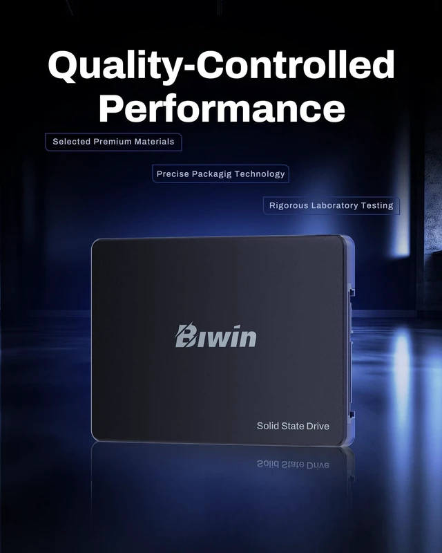 Alt view image 5 of 5 - BIWIN M100 SATA SSD 1TB, 2.5" Internal SSD, Up to 560MB/s, Internal Solid State Drives 2.5 Inches SSD SATA III 6Gb/s, Laptop and PC Compatible, Office Work School