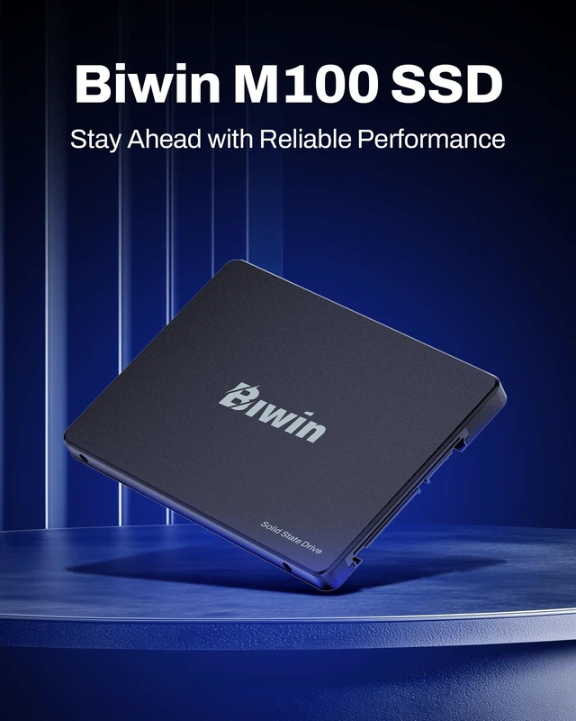 Alt view image 2 of 5 - BIWIN M100 SATA SSD 1TB, 2.5" Internal SSD, Up to 560MB/s, Internal Solid State Drives 2.5 Inches SSD SATA III 6Gb/s, Laptop and PC Compatible, Office Work School
