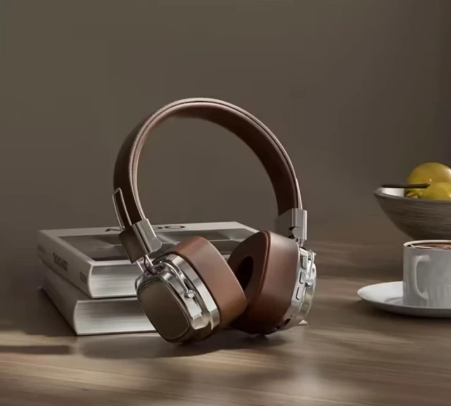 Alt view image 3 of 4 - Wireless Bluetooth Headphones, HD Stereo Sound, Brown