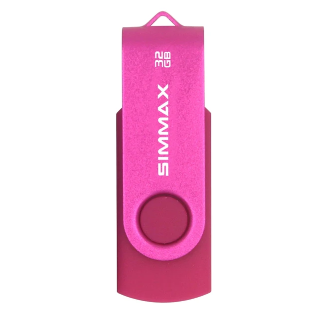 Alt view image 5 of 5 - SIMMAX 3 Pack 32GB Memory Stick USB 2.0 Flash Drives Swivel Thumb Drive Pen Drive (32GB Pink Blue Green)