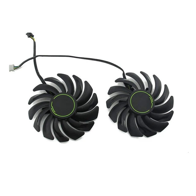 Alt view image 2 of 4 - NNL 87MM PLD09210S12HH DC12V 4PIN RTX2070 Graphics Fan for MSI GeForce RTX 2060 2070 2080 Super Ventus XS OC Graphics Card Fan (2pcs)