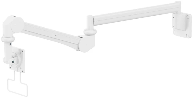 Alt view image 3 of 5 - Mount Plus MED12-1H Medical Grade Monitor Wall Mount ^^ Long Arm Extension to 44.8" ^^ Support Medical Monitor with Foldable Design ^^ for Assisted Living Centers, Home Healthcare
