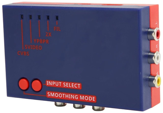 Main image of SUNGOOYUE RetroScaler 480p Video Converter for N64, Compatible with NTSC PAL, Latency, ABS Material, HD Multimedia Interface Output (Blue)
