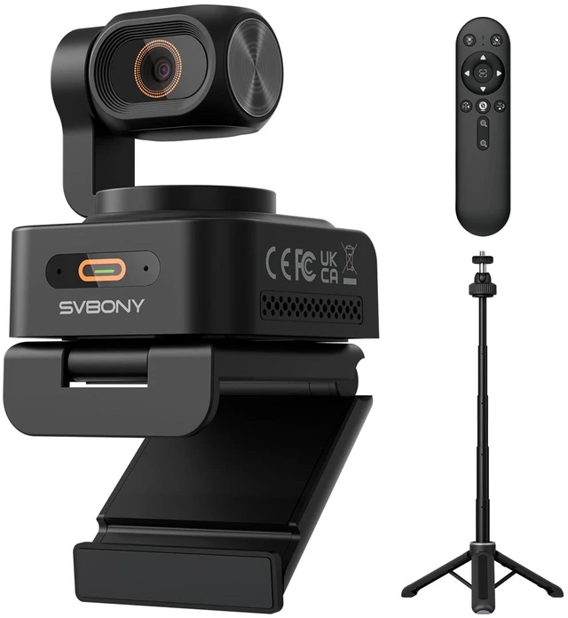 Main image of SVN W2 4K PTZ Webcam with Adjustable Tripod 1/2" CMOS Sensor AI Tracking
