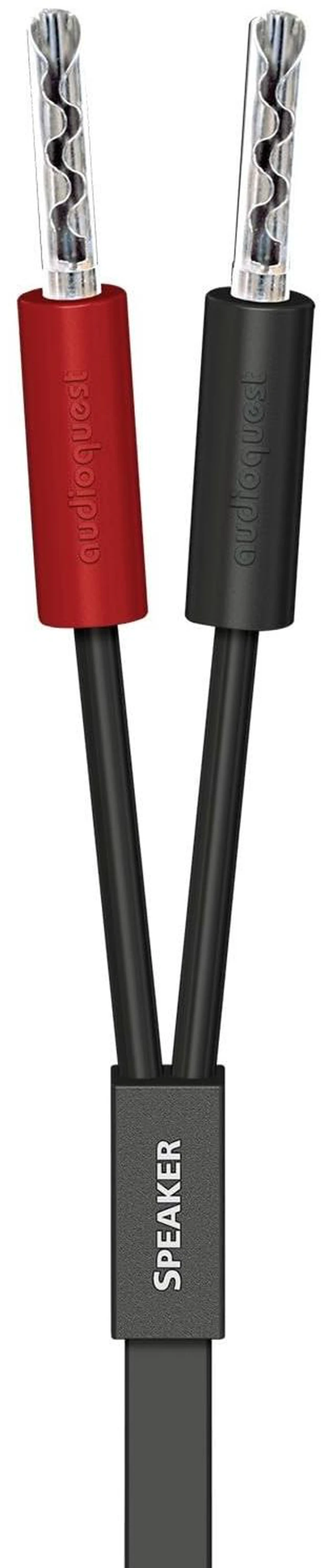 Main image of AudioQuest 9.8' Q2 Full-Range 10' Speaker Cable w/SureGrip 100 Banana Connectors - Pair - 2 x Male Banana > 2 x Male Banana