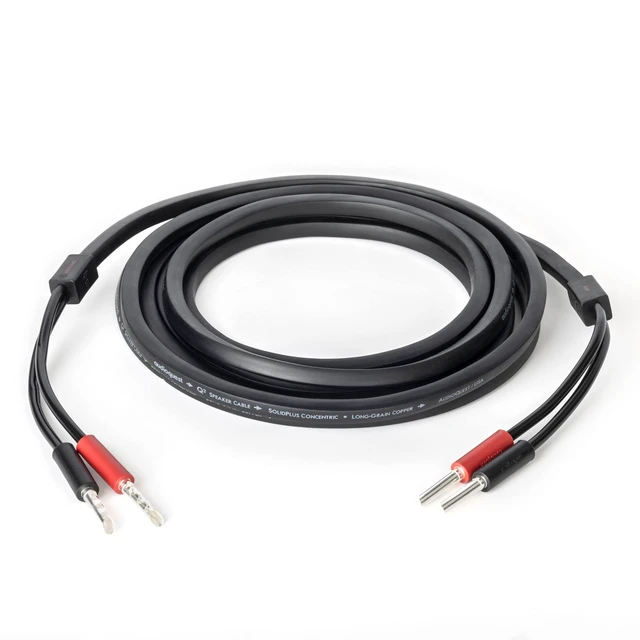 Alt view image 2 of 4 - AudioQuest 9.8' Q2 Full-Range 10' Speaker Cable w/SureGrip 100 Banana Connectors - Pair - 2 x Male Banana > 2 x Male Banana