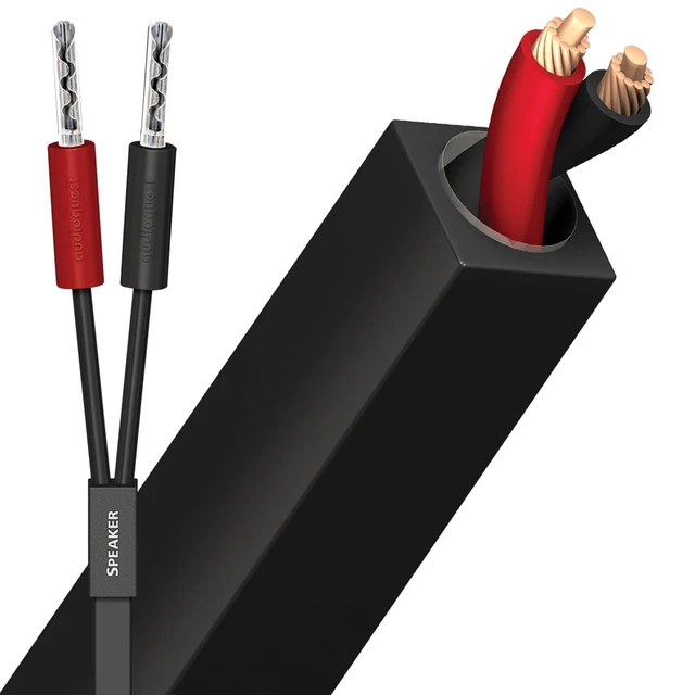 Alt view image 4 of 4 - AudioQuest 9.8' Q2 Full-Range 10' Speaker Cable w/SureGrip 100 Banana Connectors - Pair - 2 x Male Banana > 2 x Male Banana