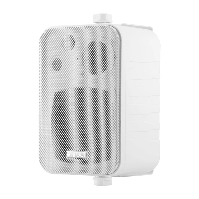 Alt view image 2 of 5 - Enrock Audio EKMR408W 4" 30 Watt Peak Power 3-Way in Door/Out Door Box-Speaker (White, Pair)