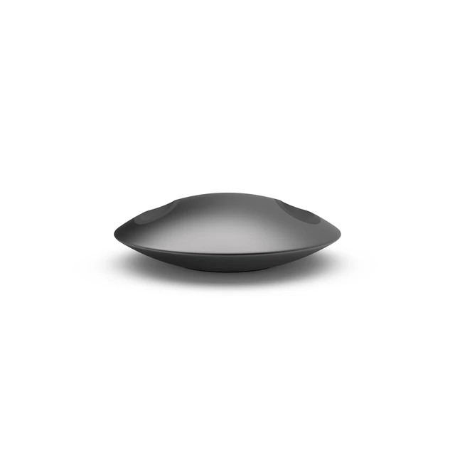 Alt view image 3 of 5 - ELECOGO All-Aluminum Headphone Stand for AirPods Max, Full CNC-Machined Metal Base with Soft Silicone Contact Pad, Futuristic Ring Design, Stable Desktop Display Dock (Gray)