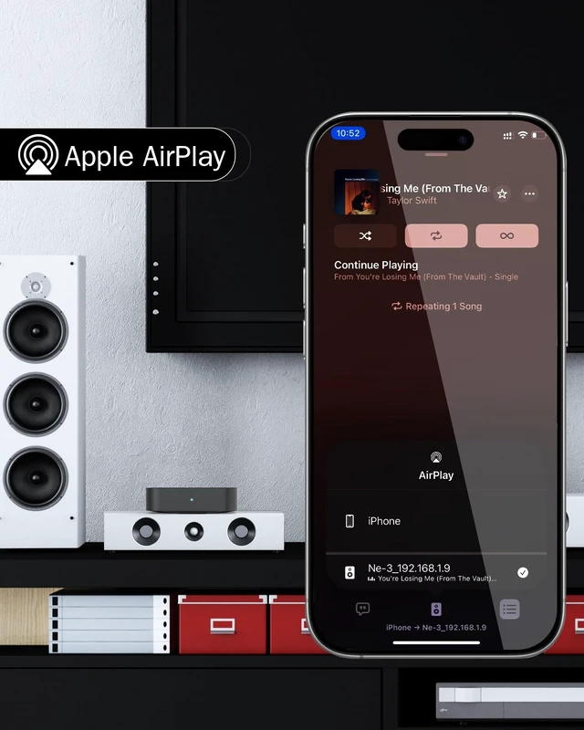 Alt view image 3 of 5 - ARSY Ne-3 Streaming Music Receiver New Version, Airplay 2 Receiver, Hi-Fi Auido Streamer, WiFi Audio Streamer Stream Hi-Res Audio from Tidal, Roon and More, Power Adapter NOT Included