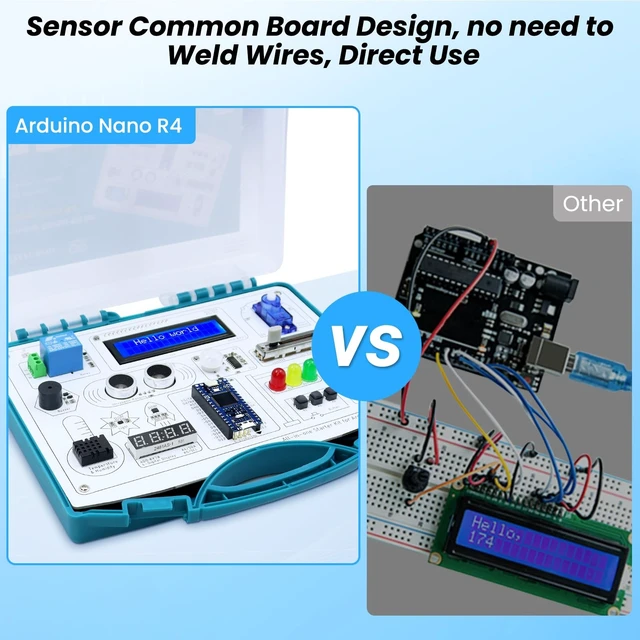 Alt view image 4 of 5 - ELECROW All-in-one Starter Kit with Arduino Nano R4 Development Board
