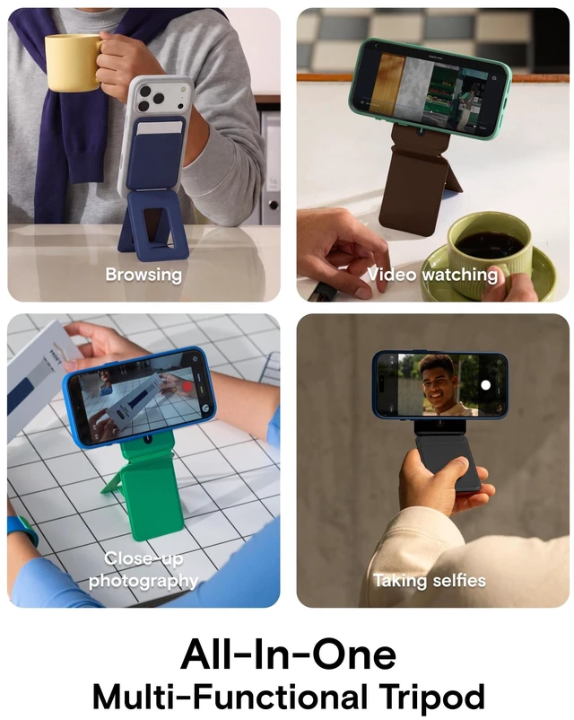 Alt view image 4 of 5 - MOFT Snap Phone Tripod Wallet AERA, NFC-Supported Card Holder, iPhone Stand