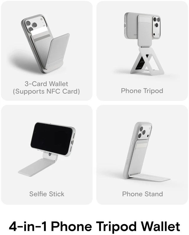 Alt view image 3 of 5 - MOFT Snap Phone Tripod Wallet AERA, NFC-Supported Card Holder, iPhone Stand