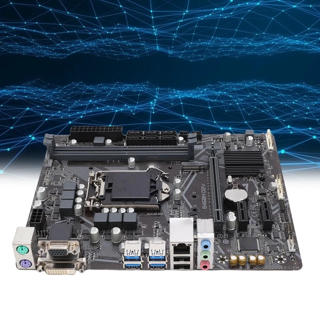 Alt view image 5 of 5 - Vikye B460M Micro ATX Gaming Motherboard, LGA 1200 Socket Dual Channel DDR4 M.2 NVMe Desktop PC Mainboard, with USB 3.2 Gigabit LAN, for 10th Gen CPU