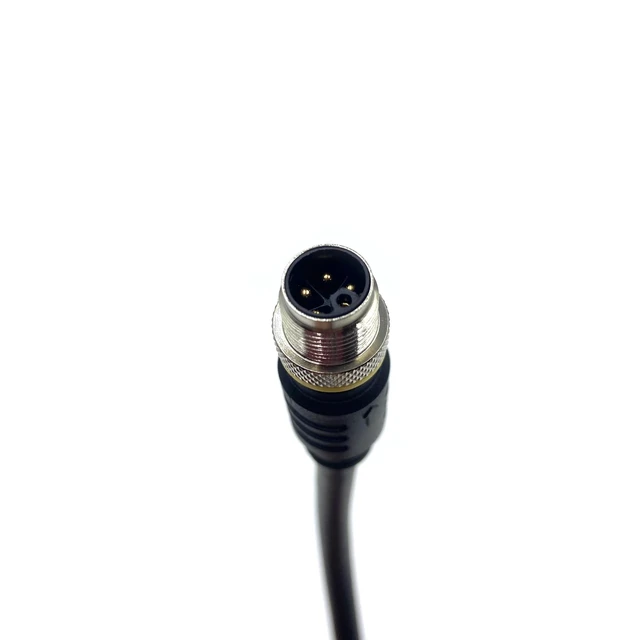 Alt view image 4 of 5 - fozuioh 3.28ft M12 5Pins L-Code Male to Female Connector Cable, IP67 Waterproof Threaded 4+PE Rail Transit Power Circular Connector with 1 Meter Wire Straight Sensor Molding Wire 16AWG