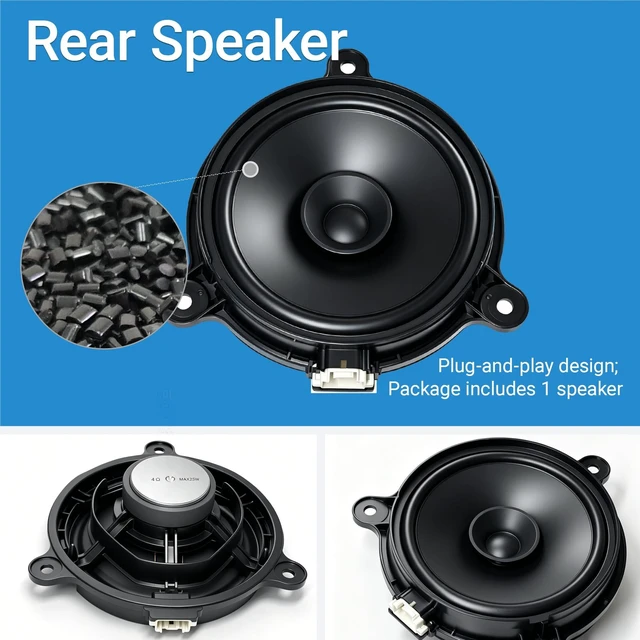 Alt view image 3 of 5 - Nodunet Rear Speaker Compatible with Mazda 3 6 CX-3 CX5 MX-5 Miata 2014-2023 Speaker Audio BHP1-66-960