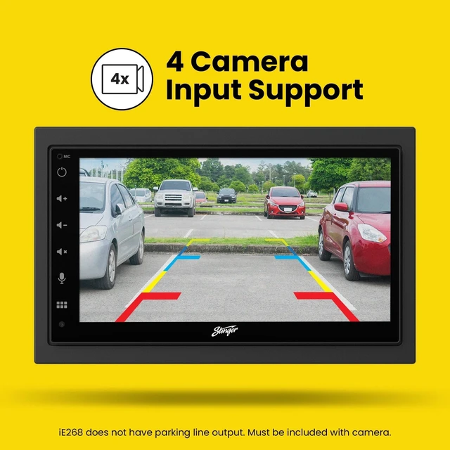 Alt view image 5 of 5 - Stinger 6.8" Wireless Apple CarPlay Radio for Jeep Wrangler JK (2007-18)