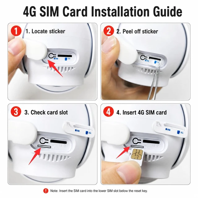 Alt view image 4 of 5 - FOSSENXE 4G LTE Cellular Security Camera, No WiFi Solar Powered Camera, with SIM Card and 64GB SD Card, 2K Color Night Vision, 360 Live View, PIR Motion Sensor, 2-Way Talk
