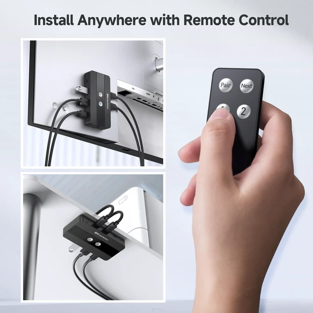 Alt view image 3 of 5 - Cable Matters USB C Switch for 2 Computers Sharing 4X USB-C/A Devices